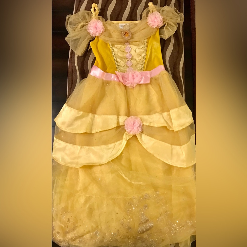 Belle Girls Halloween Costume in Size 5/6 from Disney Store